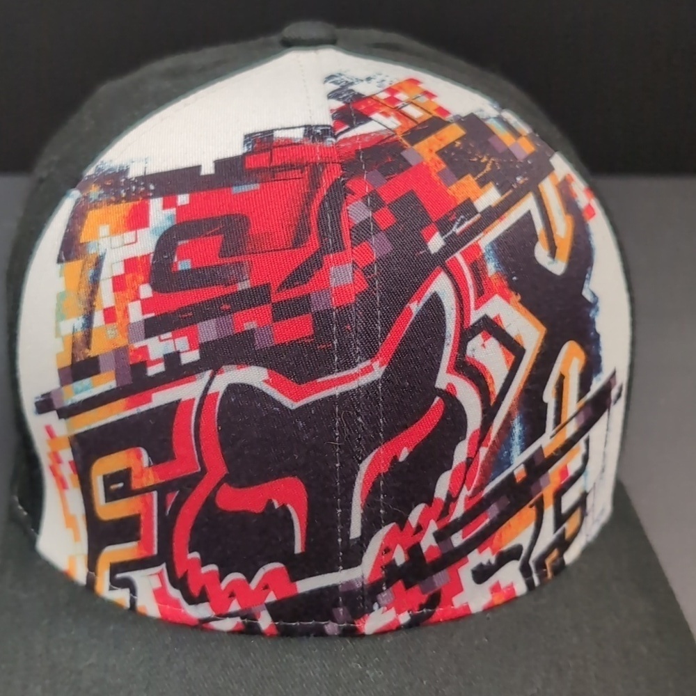 Fox Racing Flex Fit L/XL Black/Multicolor Fitted Hat - Picture 2 of 8